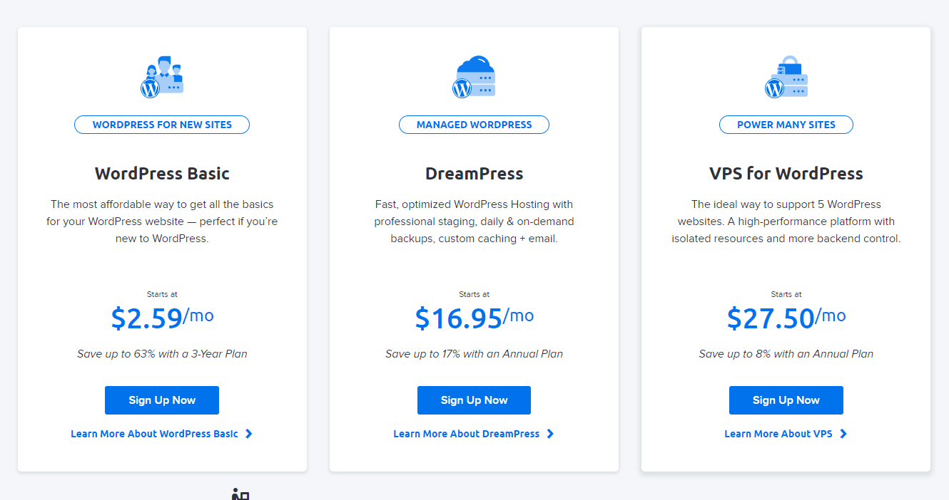 DreamHost hosting paketi