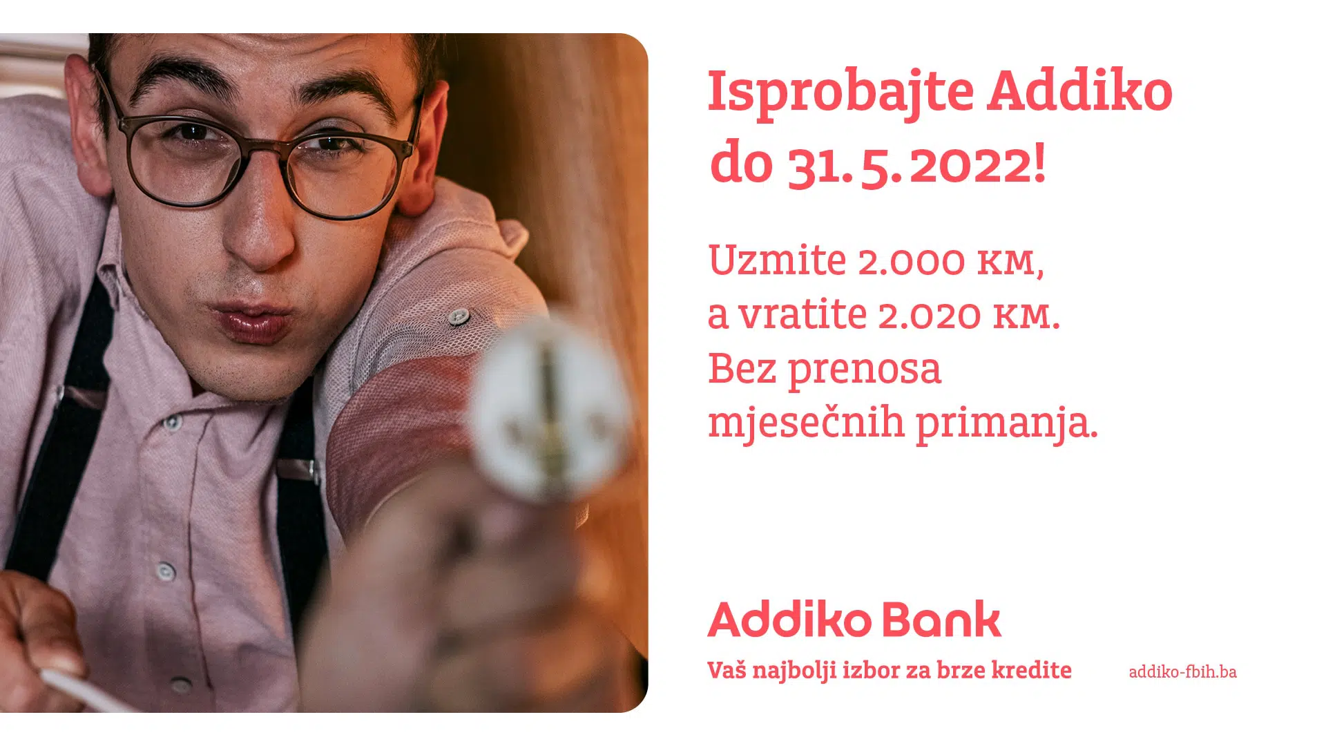 Netipična Bankarska Ponuda Kredita – Isprobajte Addiko Uz Kredit Od 2.000 KM Za Koji Se Vraća Ukupno 2.020 KM