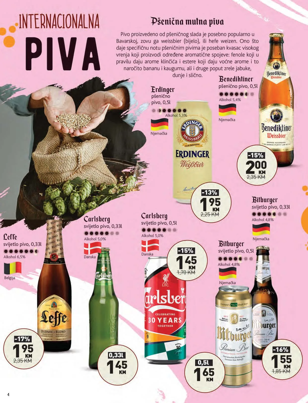 MERKATOR katalog piva AVGUST 2022 akcija do 31.8.2022. Page 04