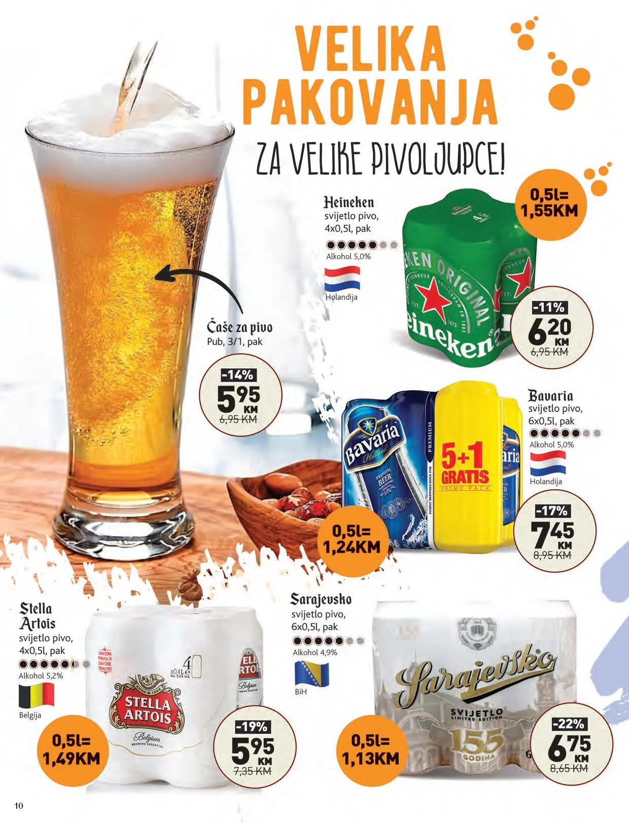MERKATOR katalog piva AVGUST 2022 akcija do 31.8.2022. Page 10