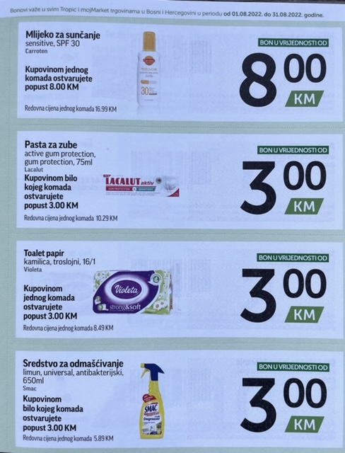 TROPIC katalog Bonbonjera AVGUST 2022 ekatalozi.com super snizenje od 1.8. do 31.8 9