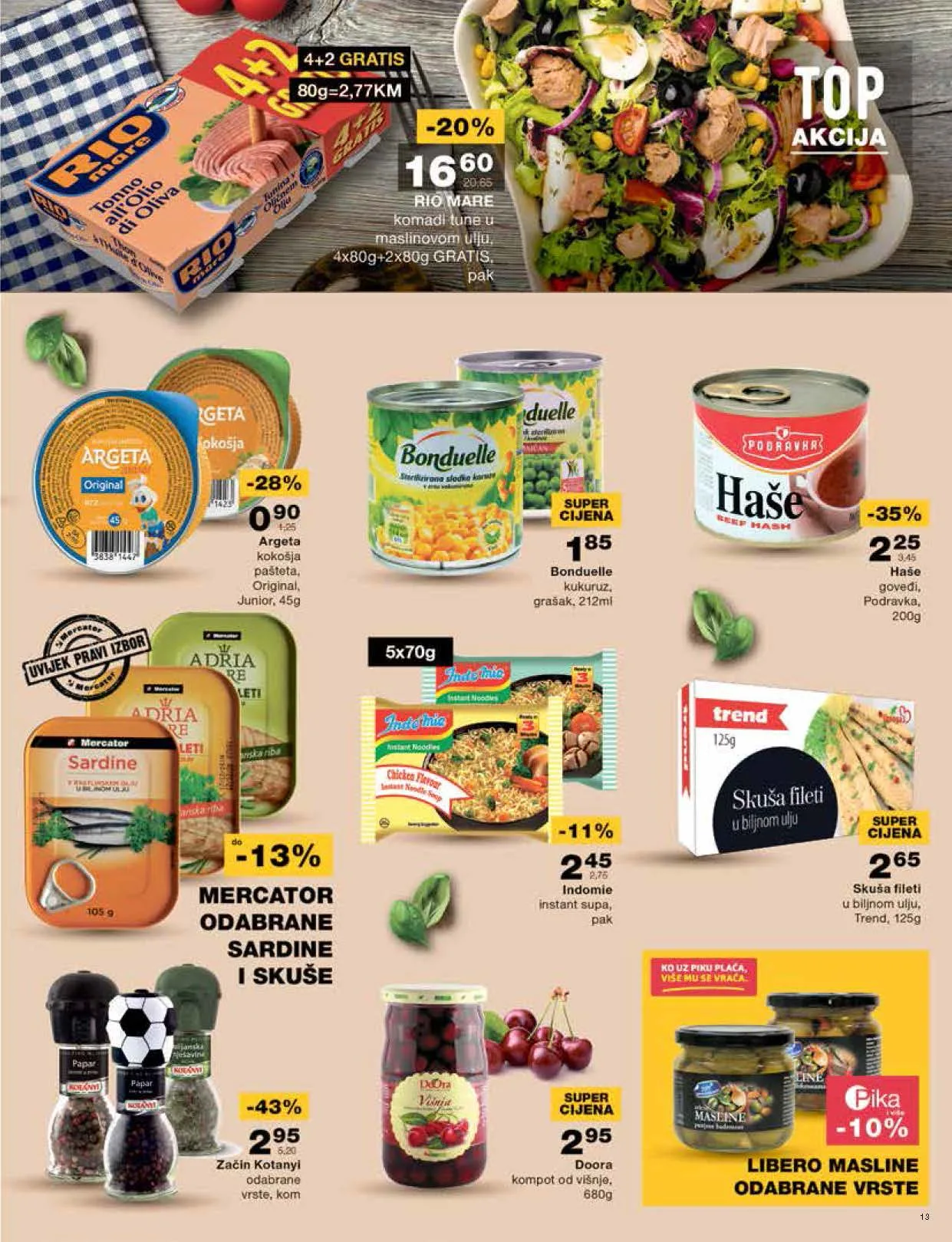 MERCATOR Redovni katalog AVGUST 2022 ekatalozi.com NOVA ponuda 1.8.2022.do 14.8.2022. Page 13