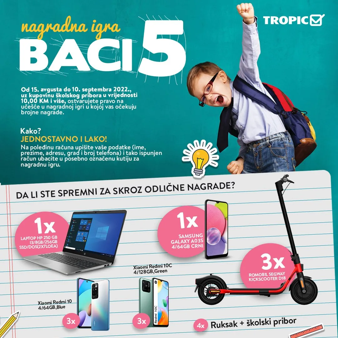 TROPIC Katalog SVE za skolu AVGUST 2022 super akcija do 11.9.2022 14