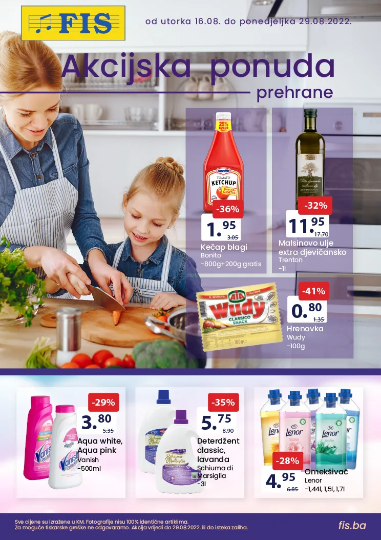 FIS Katalog prehrane i hemije AVGUST 2022 ekatalozi.com super ponuda od 16.8.2022. do 29.8.2022 1