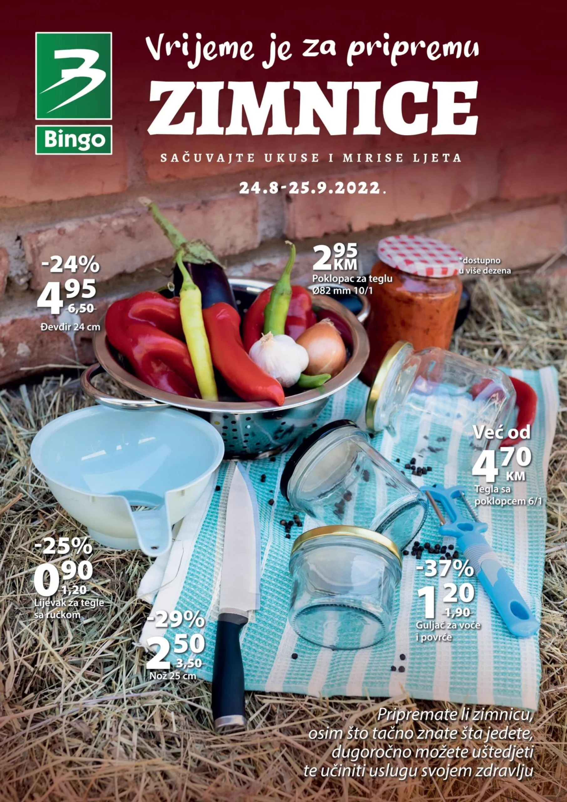 BINGO AKCIJA sve za zimnicu Avgust i Septembar 2022 ekatalozi.com od 24.8. do 25.9.2022 1