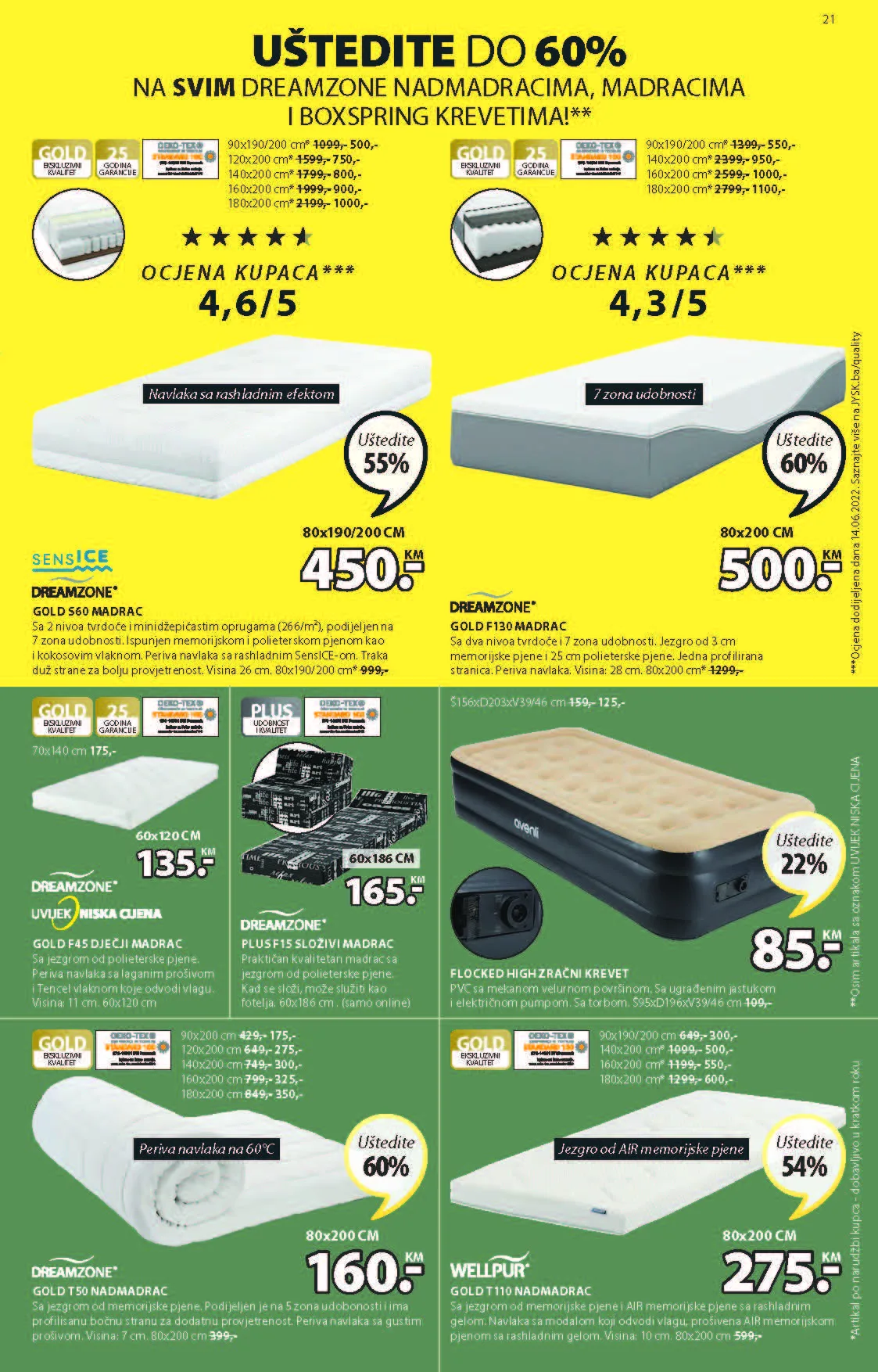 JYSK Katalog AVGUST i SEPTEMBAR BiH NOVA akcija od 25.8. do 7.9.2022. Page 22