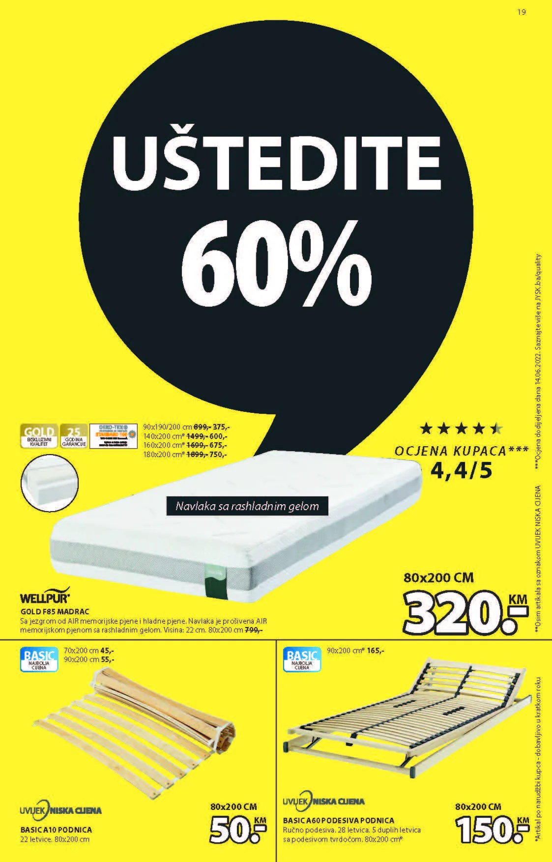 JYSK Katalog AVGUST i SEPTEMBAR BiH NOVA akcija od 25.8. do 7.9.2022. Page 20