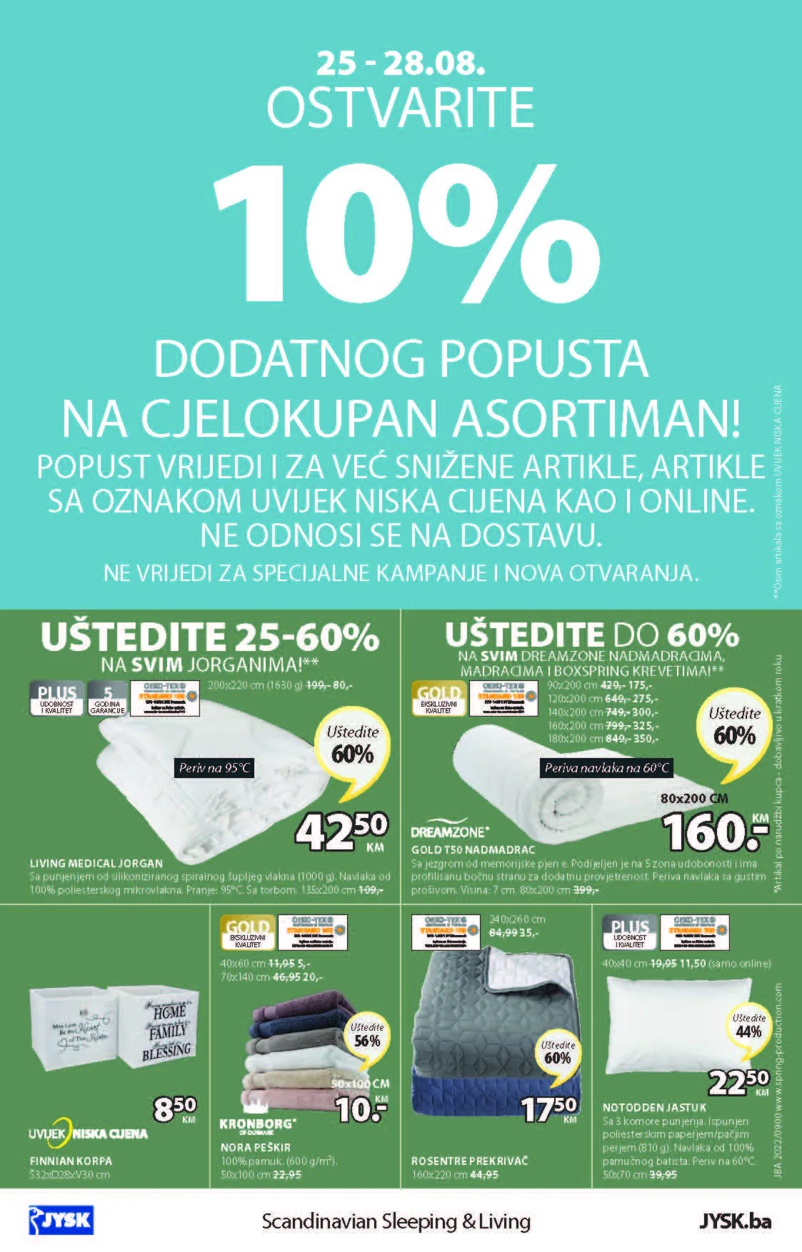 JYSK Katalog AVGUST i SEPTEMBAR BiH NOVA akcija od 25.8. do 7.9.2022. Page 25