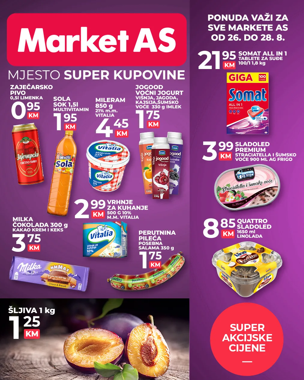 MARKET AS vikend akcija AVGUST 2022 novo snizenje od 26.8. do 28.8.2022 2 MARKET AS vikend akcija AVGUST 2022 novo snizenje od 26.8. do 28.8.2022 2