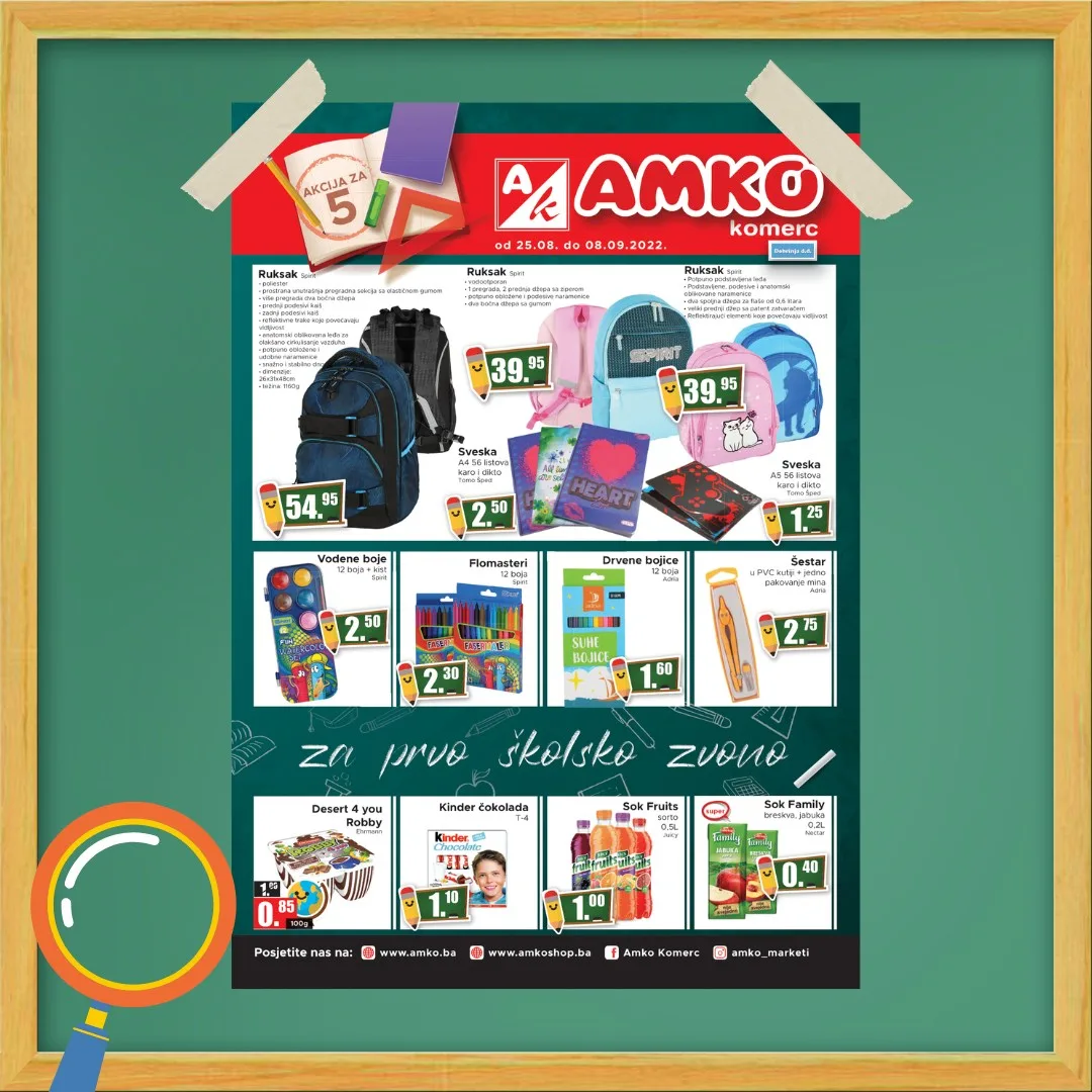AMKO katalog sve za skolu SEPTEMBAR 2022 akcija traje do 8.9.2022 2