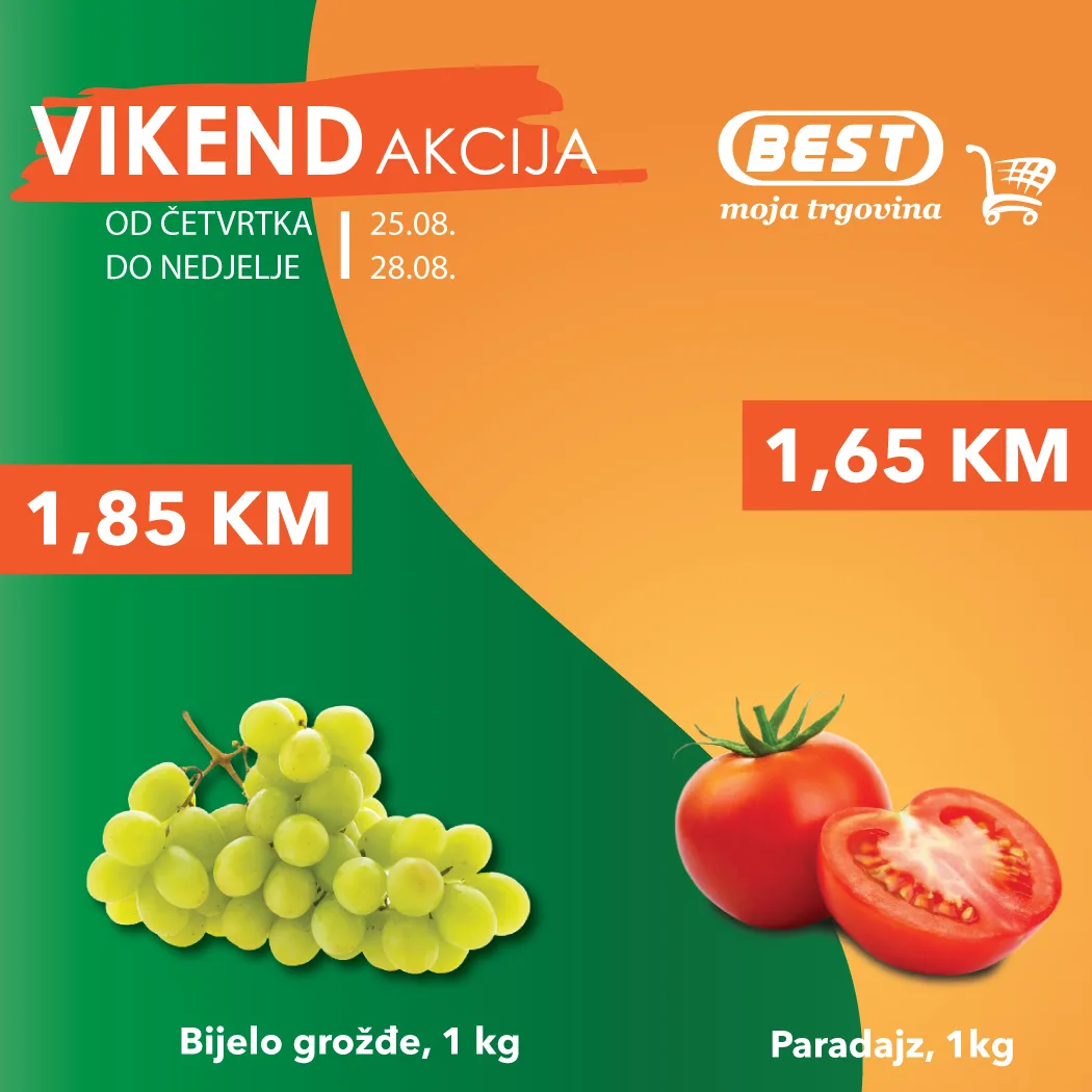 BEST vikend akcija AVGUST 2022 super snizenje od 25.8. do 28.8