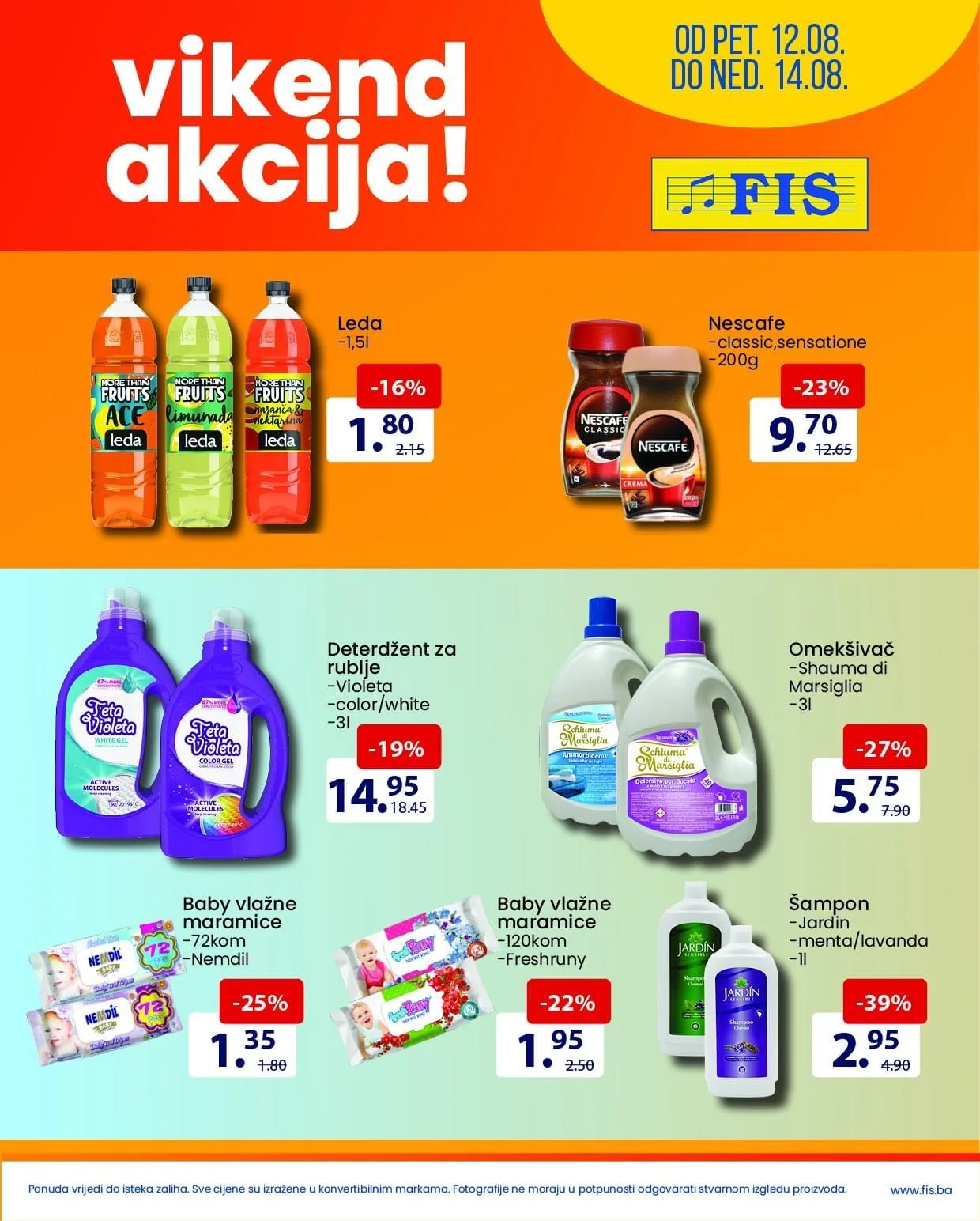 FIS Vikend akcija AVGUST 2022 NAJNOVIJA akcija od 12.8. do 14.8.2022 1