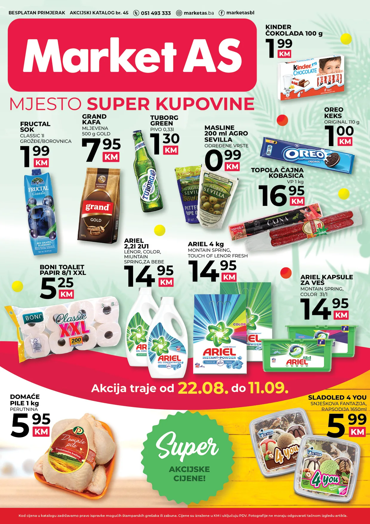 MARKET AS Katalog AVGUST i SEPTEMBAR 2022 ekatalozi.com novo snizenje od 22.8. do 11.9.2022 1