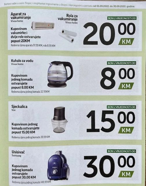 TROPIC i MOJ MARKET Bonbonjera SEPTEMBAR 2022 ekatalozi.com akcija od 1.9. do 30.9.2022 11