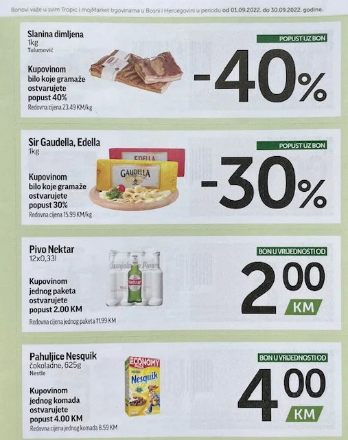 TROPIC i MOJ MARKET Bonbonjera SEPTEMBAR 2022 ekatalozi.com akcija od 1.9. do 30.9.2022 2