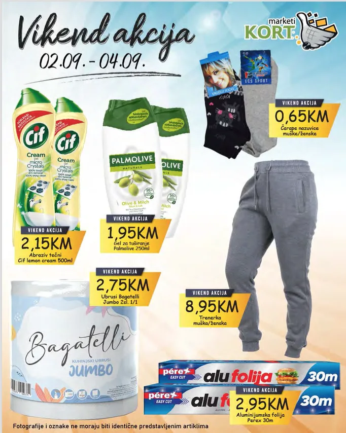 KORT vikend akcija SEPTEMBAR 2022 ekatalozi.com akcija traje 3.9. i 4.9.2022 2