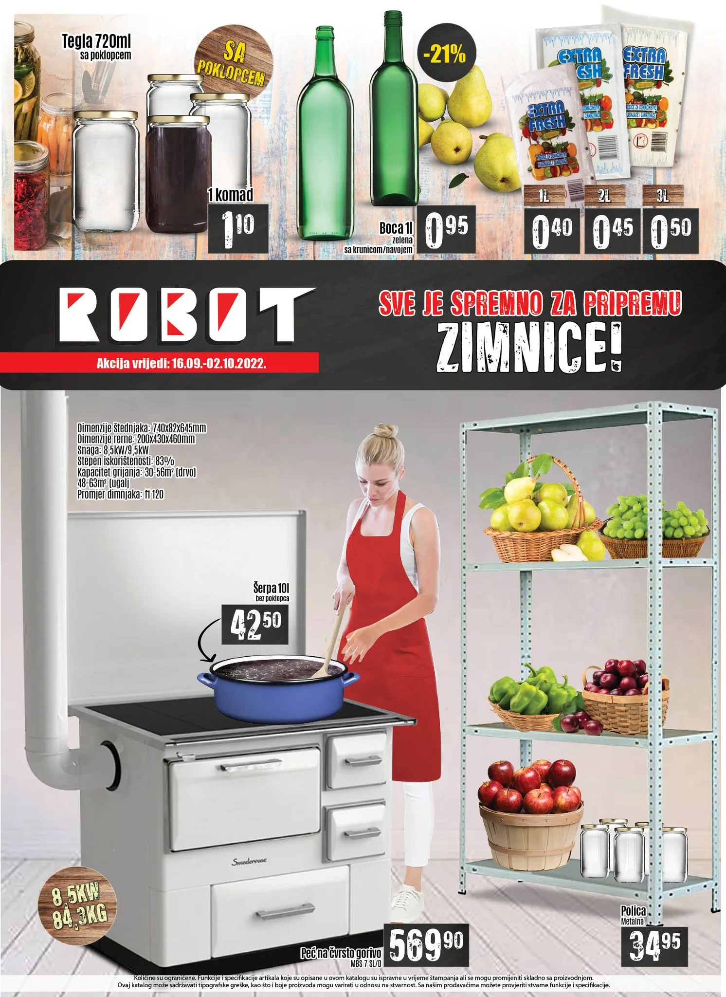 ROBOT katalog ZIMNICA sepptembar i oktobar 2022 ekatalozi.com super akcija od 16.9. do 2.10.2022 2
