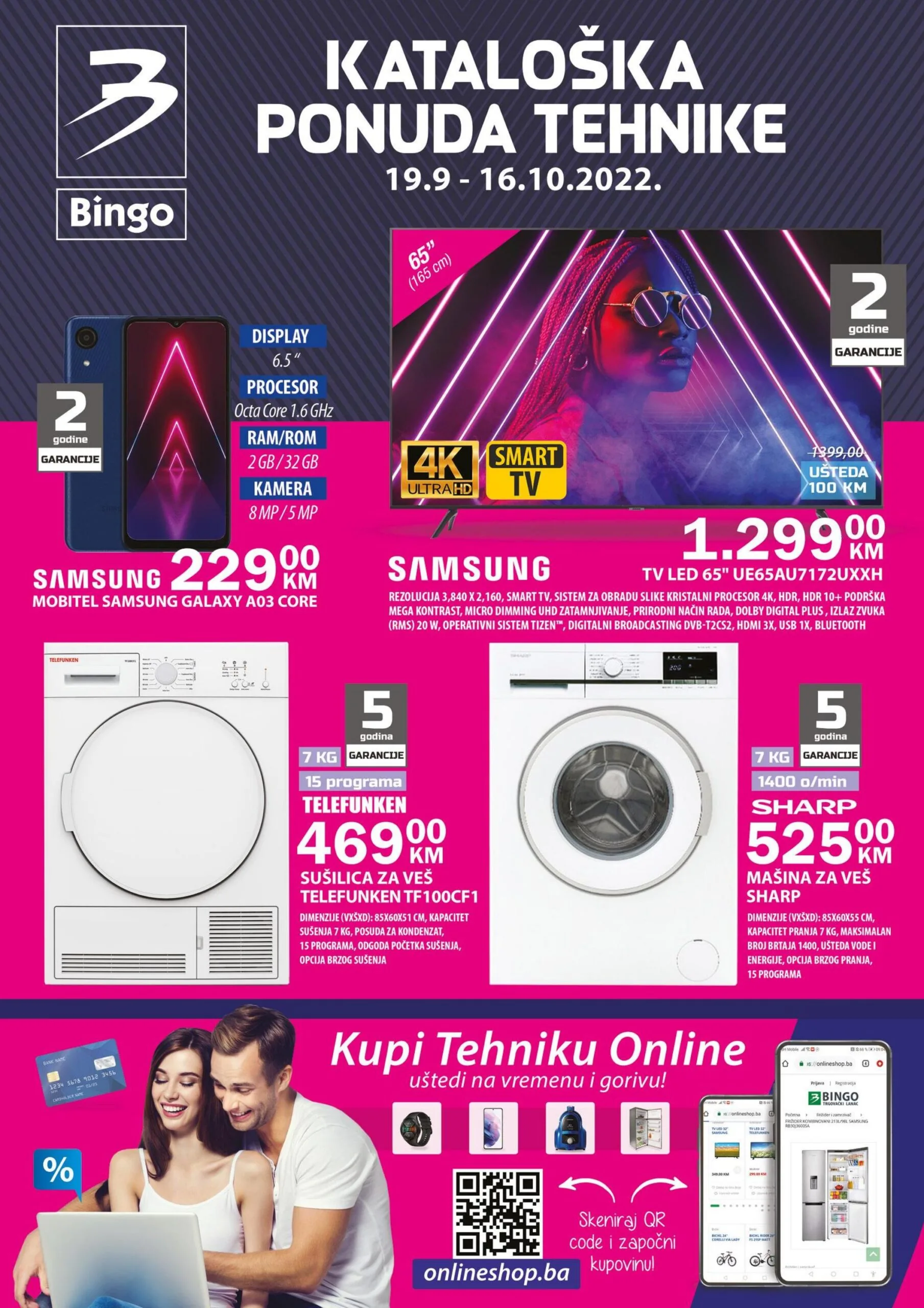 BINGO Katalog tehnike SEPTEMBAR i OKTOBAR 2022 ekatalozi.com super akcija od 19.9. do 16.10 2