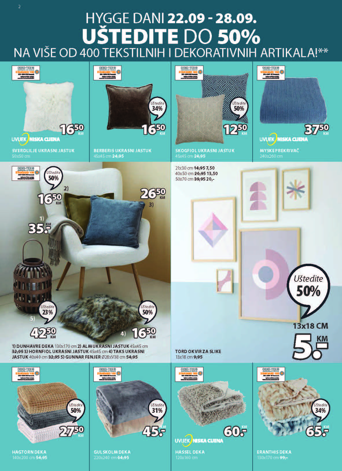 JYSK katalog SEPTEMBAR i OKTOBAR BIH ekatalozi.com snizene cijene od 22.9. do 5.10.2022. Page 03