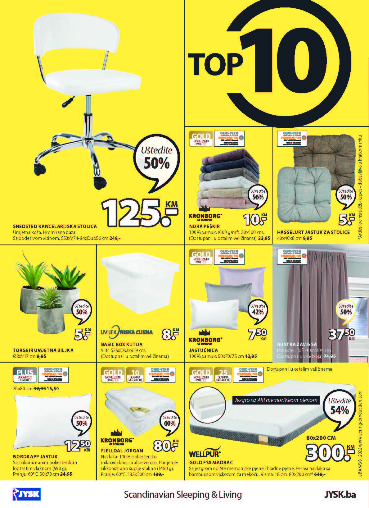 JYSK katalog SEPTEMBAR i OKTOBAR BIH ekatalozi.com snizene cijene od 22.9. do 5.10.2022. Page 17