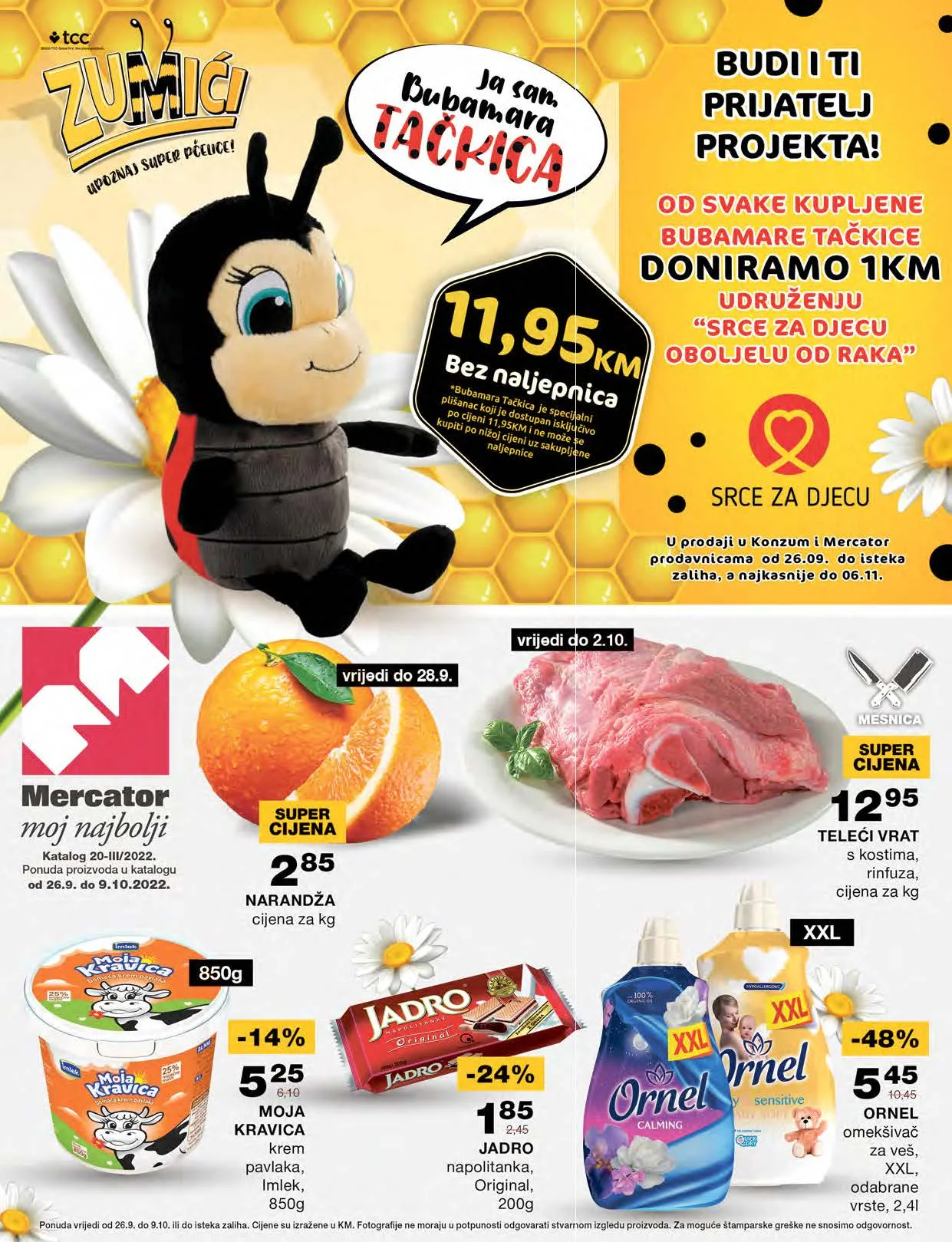 MERCATOR redovni katalog SEPTEMBAR i OKTOBAR 2022 nova akcija od 26.9. do 9.10.2022. Page 01