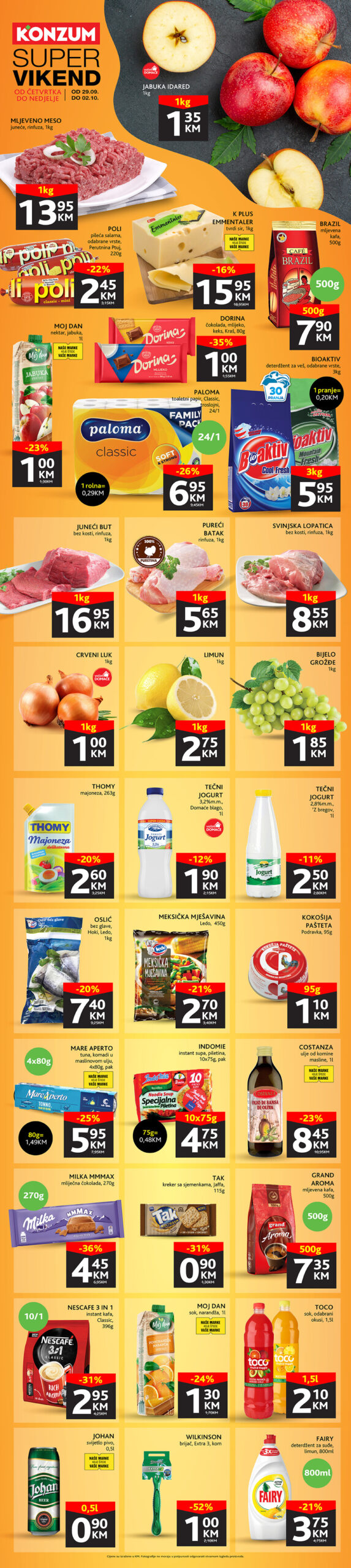 KONZUM vikend akcija SEPTEMBAR 2022 ekatalozi.com super snizeno od 29.9. do 2.10.2022 2 KONZUM vikend akcija SEPTEMBAR 2022 ekatalozi.com super snizeno od 29.9. do 2.10.2022 2