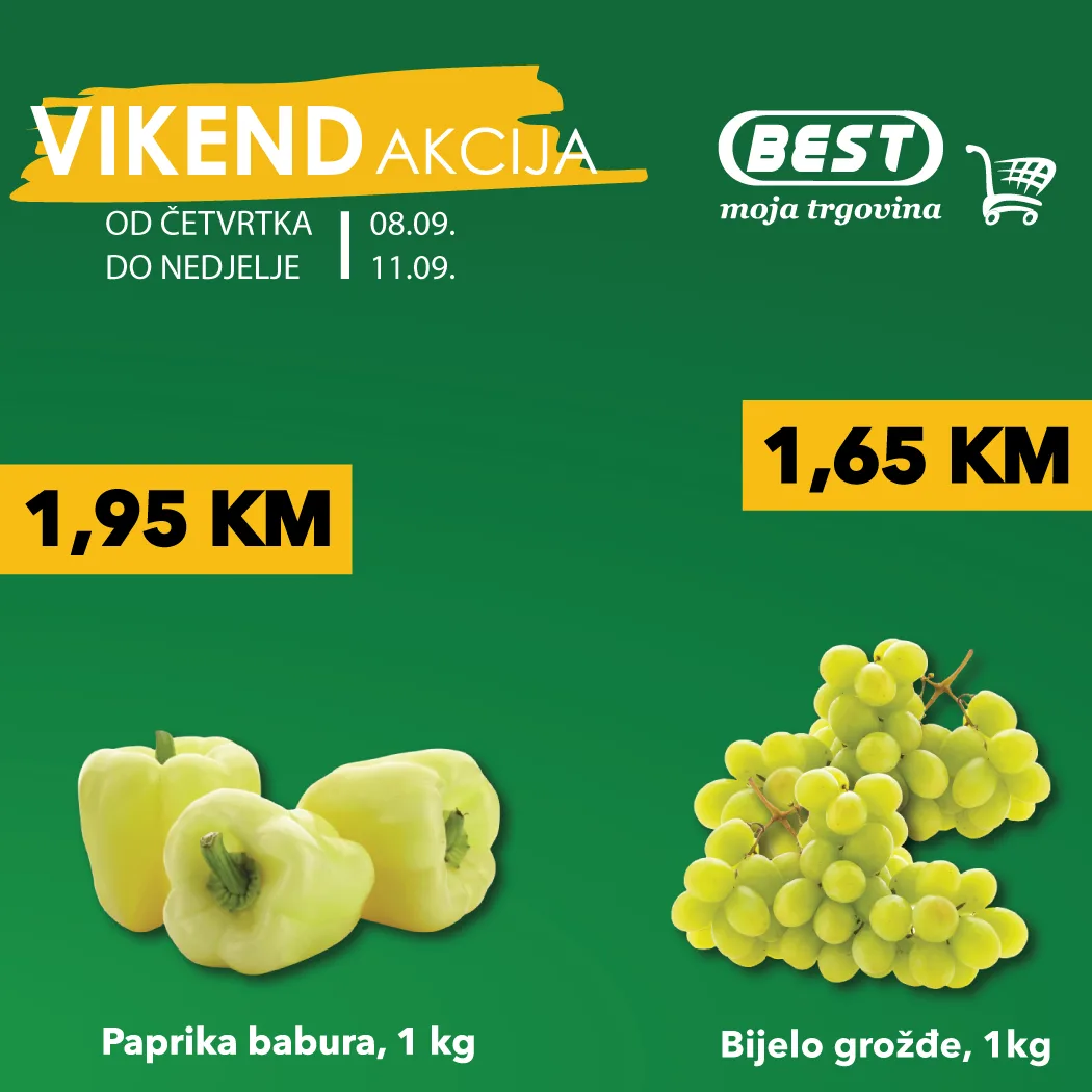 BEST vikend akcija SEPTEMBAR 2022 ekatalozi.com super katalog od 9.9. do 11.9