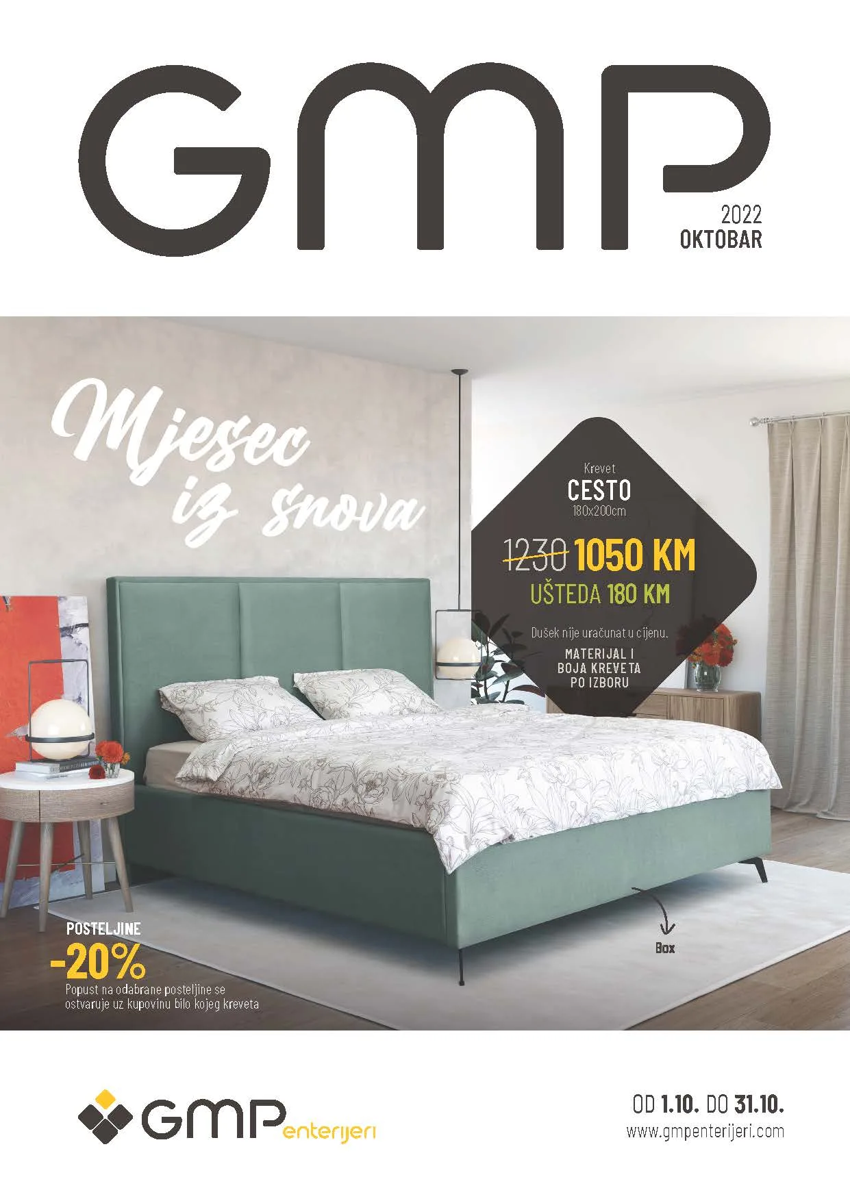 GMP katalog namjestaja OKTOBAR 2022 super snizenje od 1.10. do 31.10.2022. Page 01