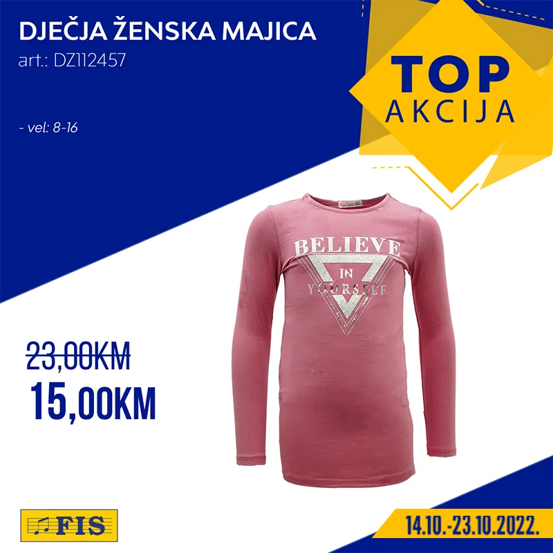 FIS top akcija OKTOBAR 2022 veliki popusti od 14.10. do 23.10.2022 12