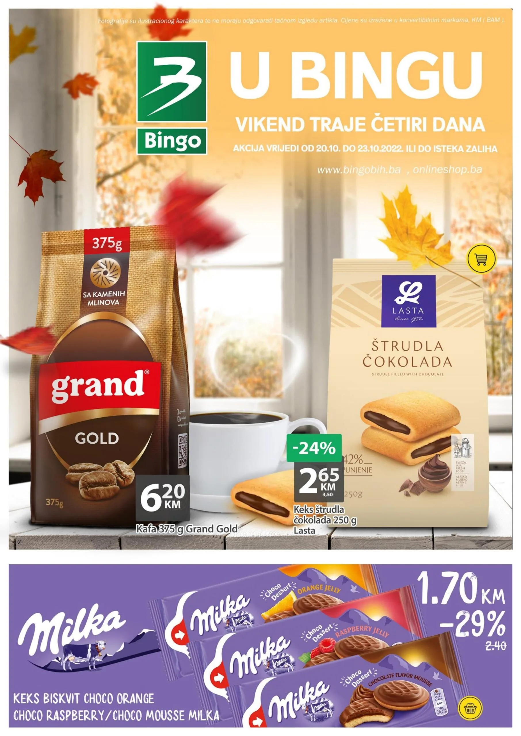 BINGO vikend akcija OKTOBAR 2022 super akcijska ponuda od 20.10. do 23.10.2022 1