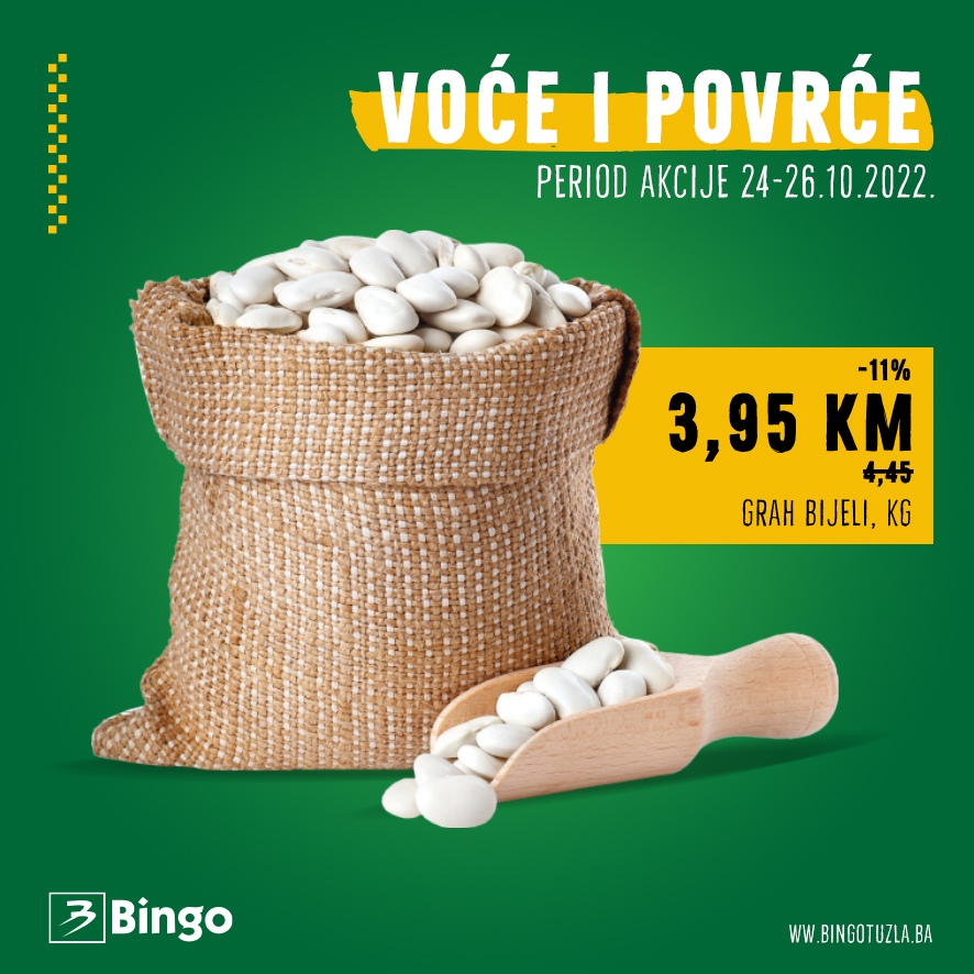 BINGO akcija voce i povrce OKTOBAR 2022 novo snizenje od 25.10. do 26.10.2022 1
