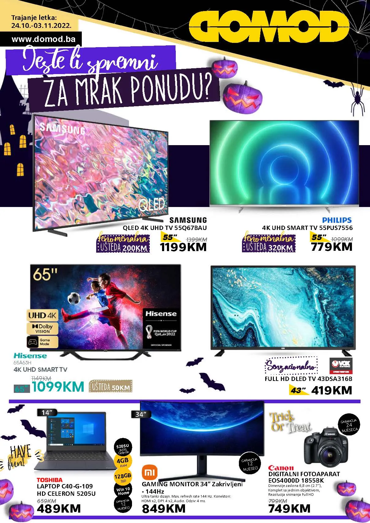 DOMOD katalog OKTOBAR 2022 FENOMENALNA snizenjea od 24.10. do 3.11.2022. Page 1