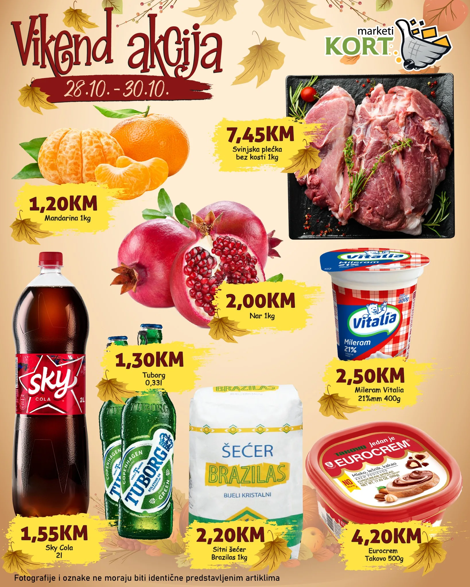 KORT vikend akcija OKTOBAR 2022 super akcija od 28.10. do 30.10.2022 1