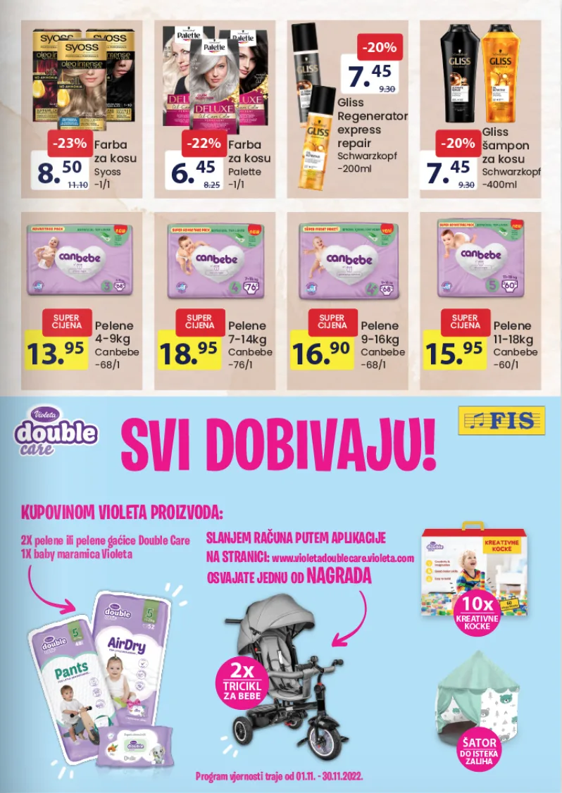FIS katalog prehrane i hemije NOVEMBAR 2022 super snizenje od 1.11. do 14.11.2022 16