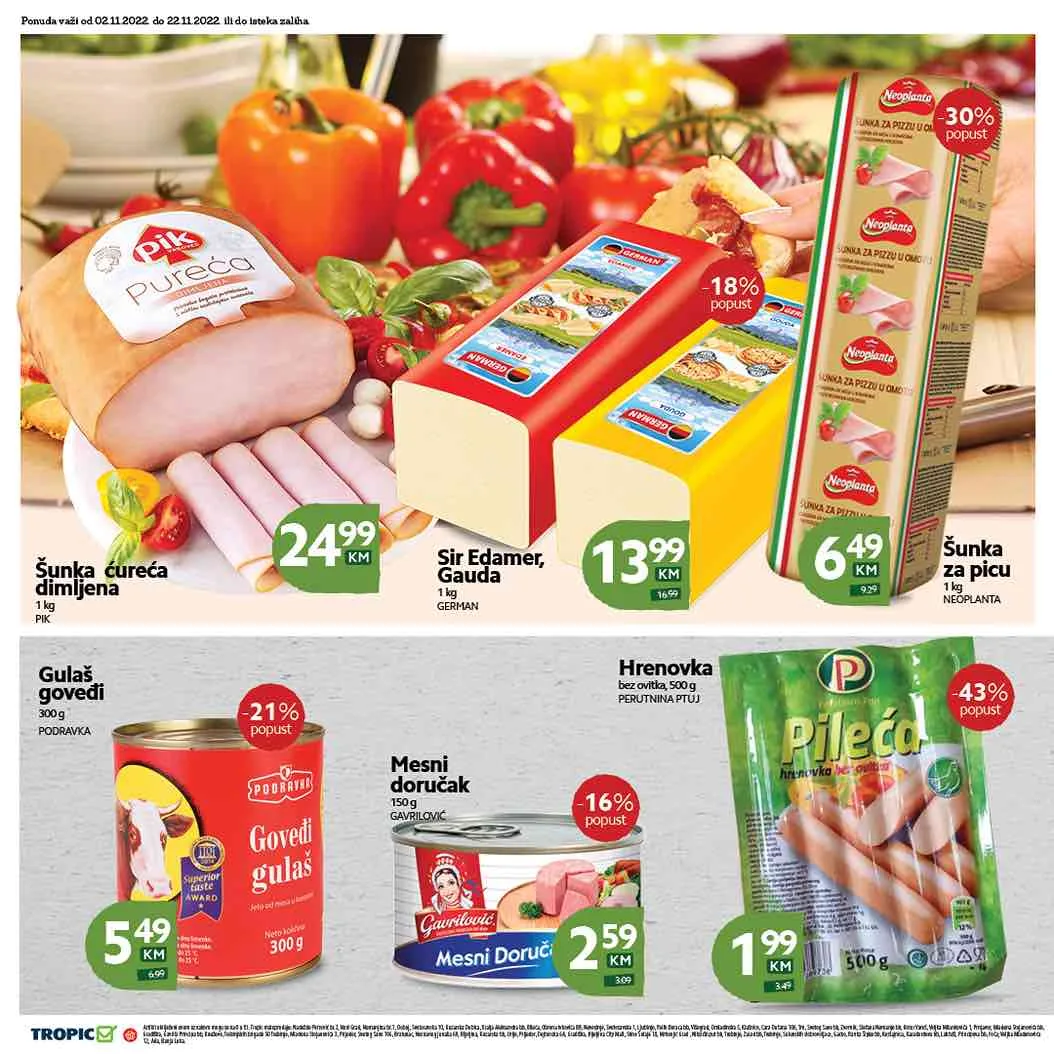TROPIC redovni katalog NOVEMBAR 2022 super akcija od 2.11. do 22.11.2022 6