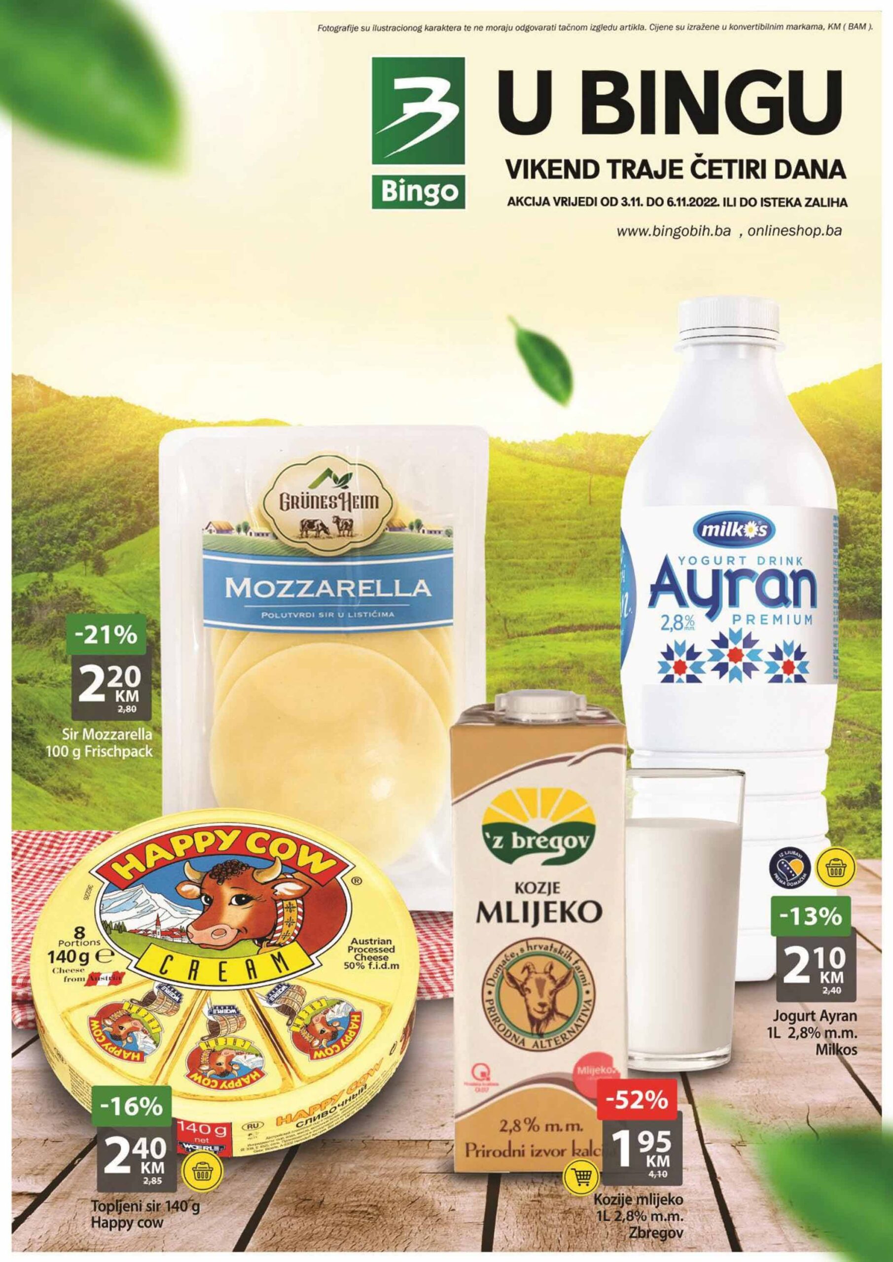BINGO vikend akcija NOVEMBAR 2022 novo snizenje od 3.11. do 6.11.2022 1