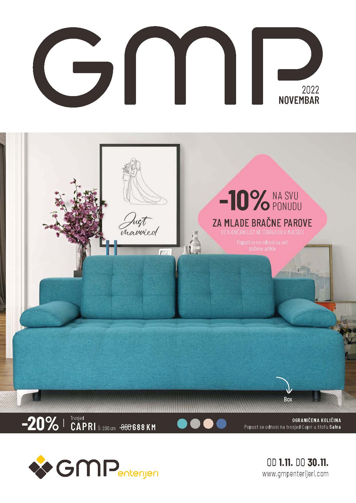 GMP katalog NOVEMBAR 2022 super akcija od 1.11. do 30.11.2022. Page 01