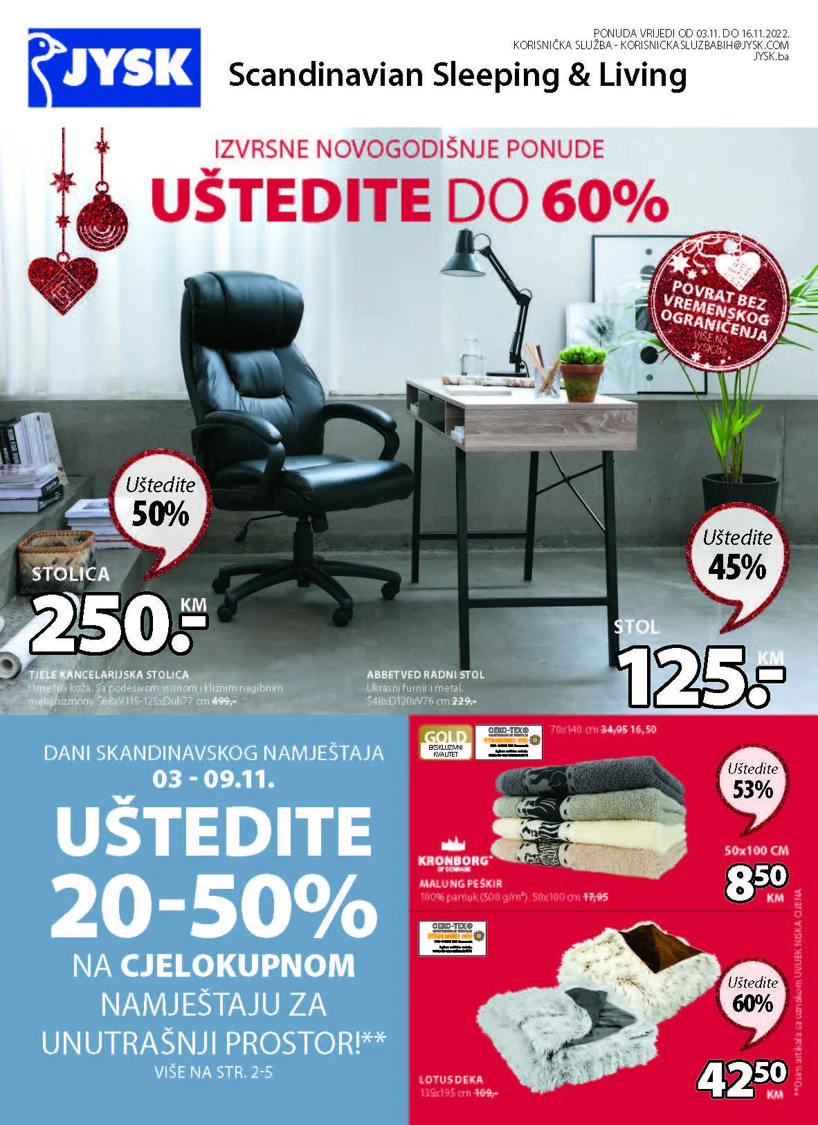 JYSK katalog BiH NOVEMBAR nova akcija od 3.11. do 16.11.2022. Page 02 JYSK katalog BiH NOVEMBAR nova akcija od 3.11. do 16.11.2022. Page 02