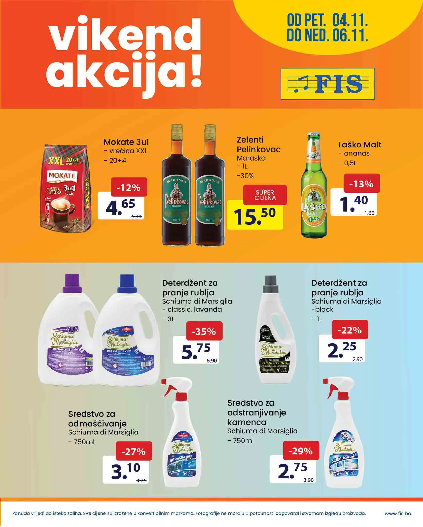FIS vikend akcija NOVEMBAR 2022 novo snizenje odo 6.11.2022 4
