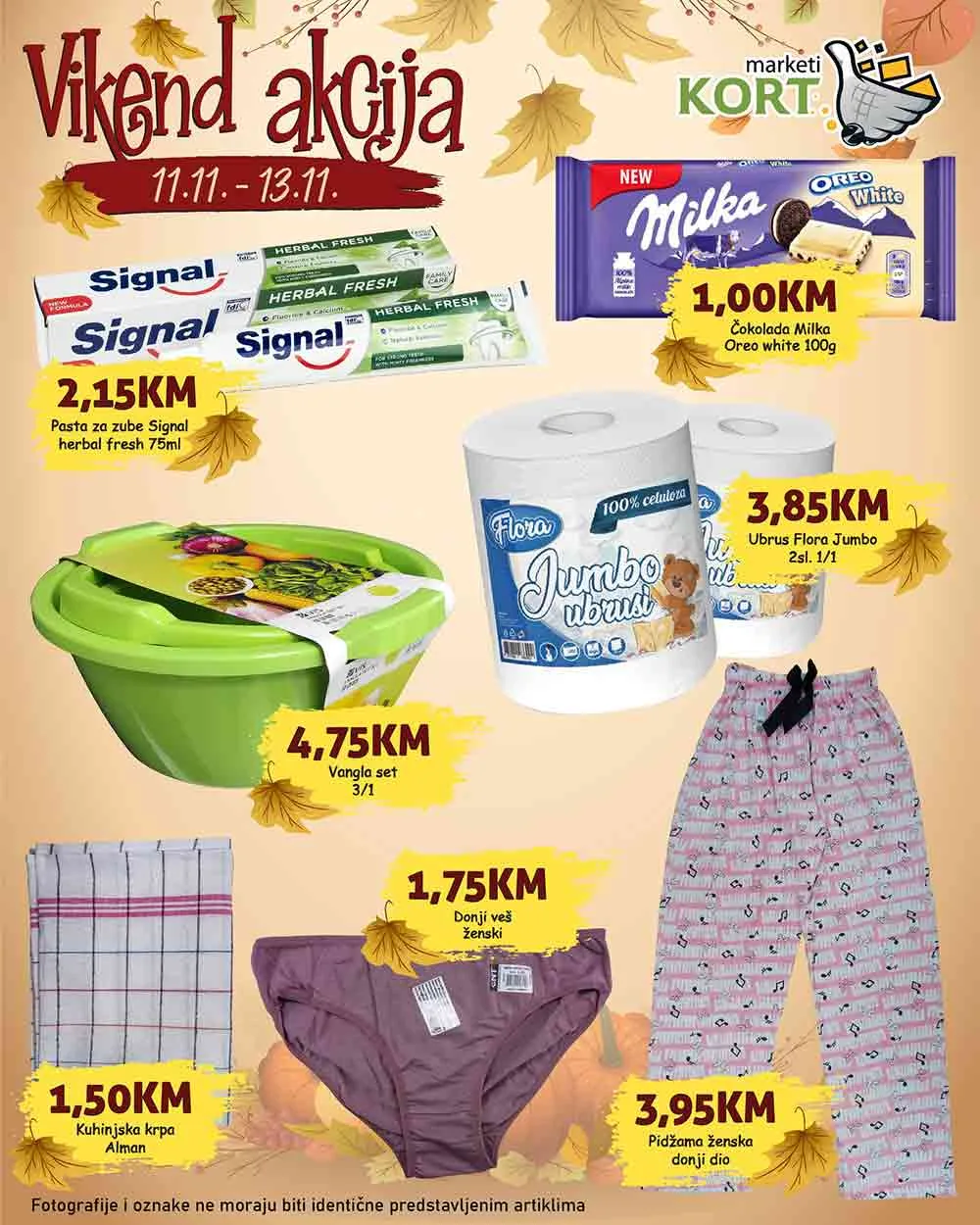 KORT vikend akcija NOVEMBAR 2022 novo snizenje od 11.11. do 13.11.2022 3