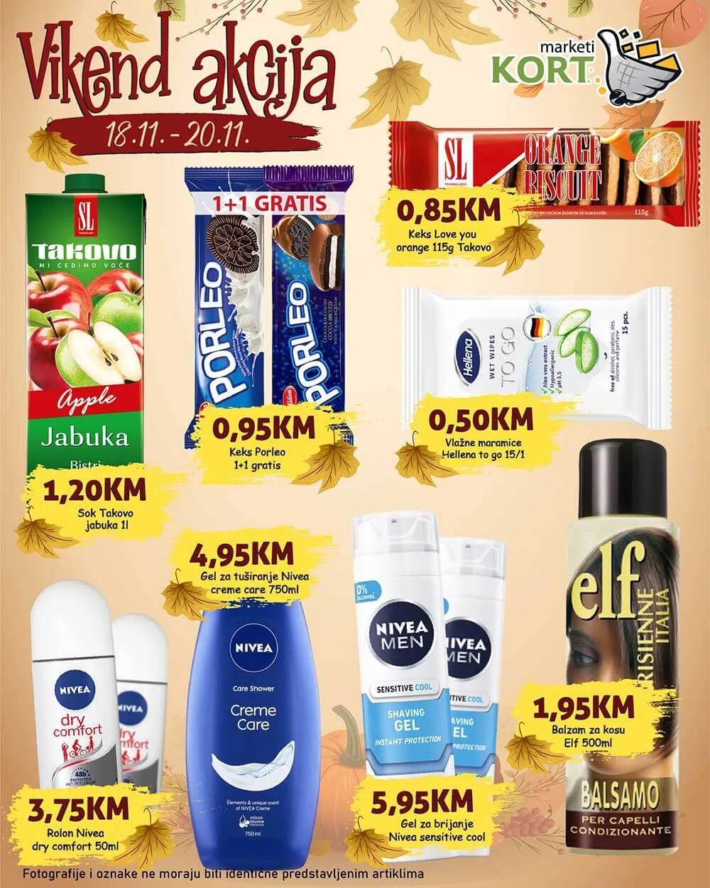 KORT vikend akcija NOVEMBAR 2022 super akcija od 18.11. do 20.11.2022 3