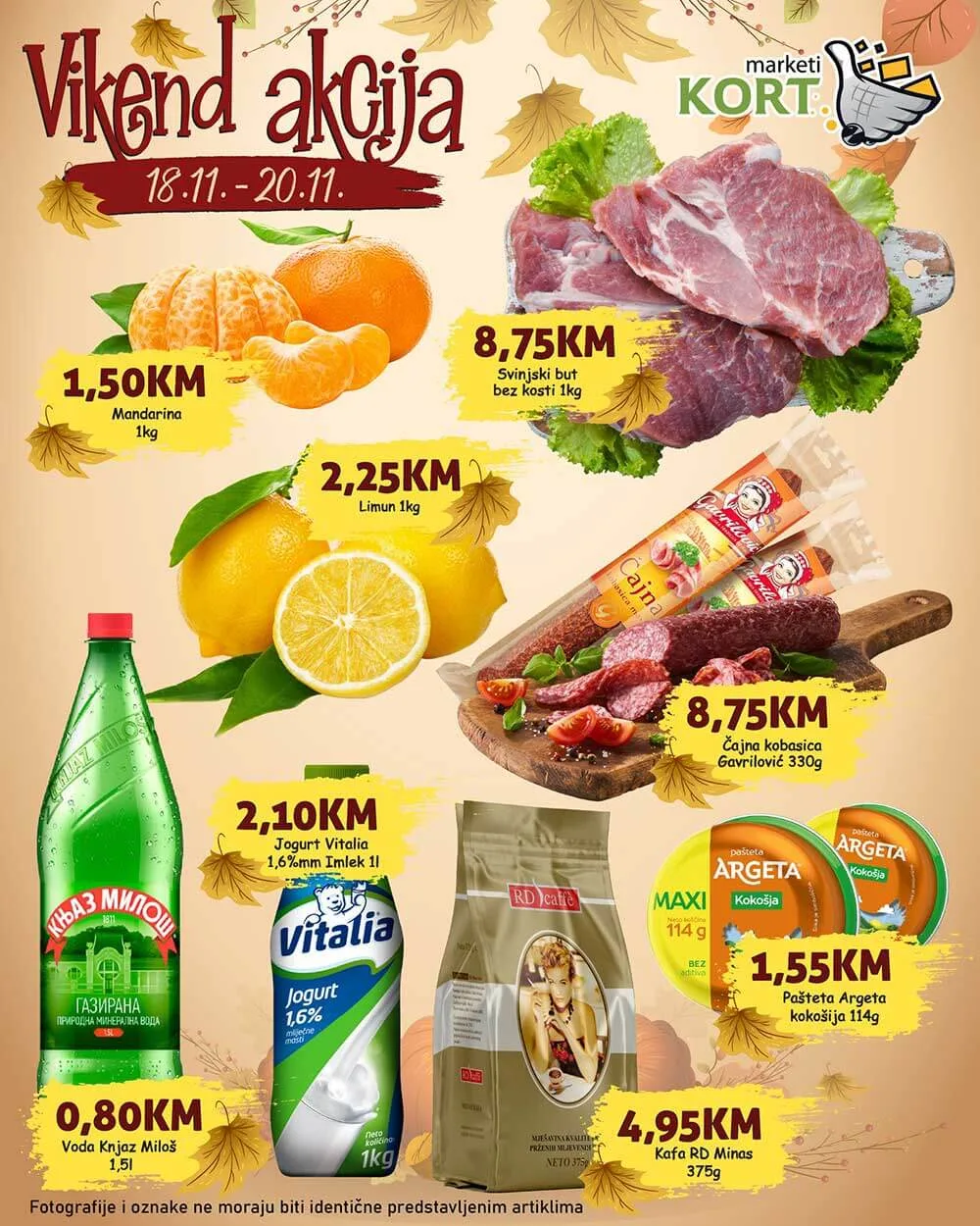 KORT vikend akcija NOVEMBAR 2022 super akcija od 18.11. do 20.11.2022 2