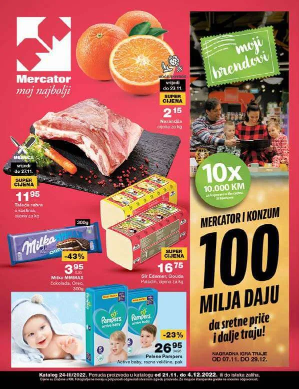 MERCATOR redovni katalog NOVEMBAR 2022 super akcija od 21.11. do 4.12.2022 1 MERCATOR redovni katalog NOVEMBAR 2022 super akcija od 21.11. do 4.12.2022 1