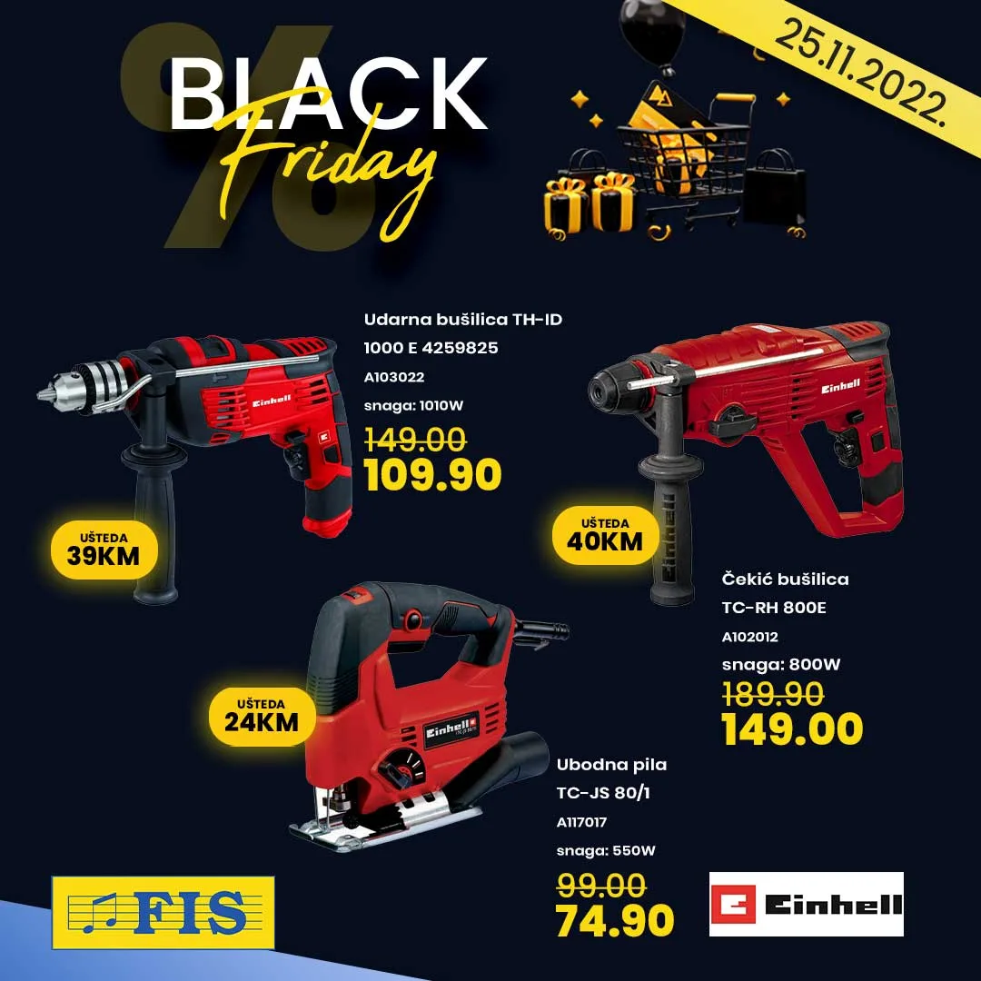 FIS BLACK FRIDAY CRNI PETAK 2022 super snizenje za 25.11.2022 8