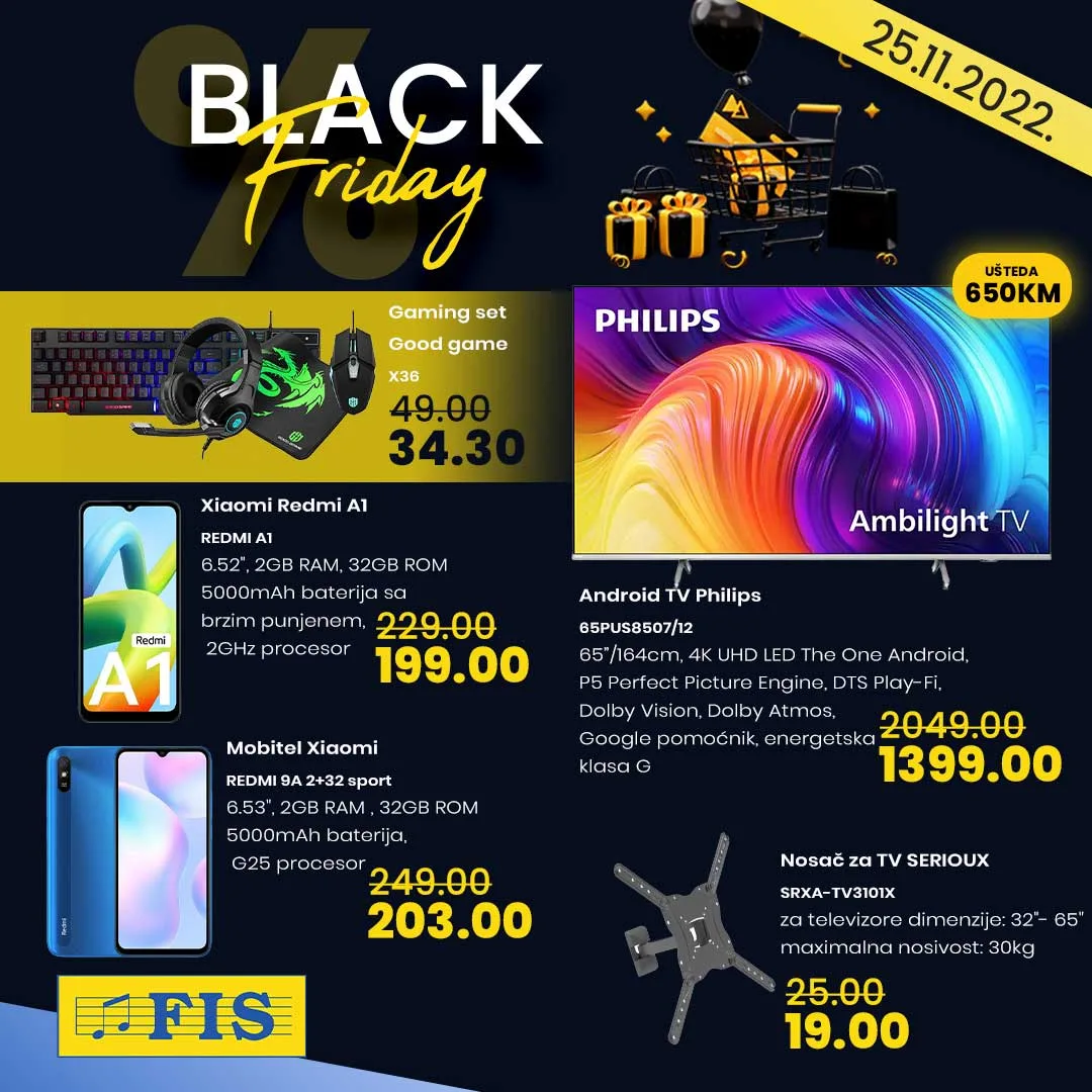 FIS BLACK FRIDAY CRNI PETAK 2022 super snizenje za 25.11.2022 5