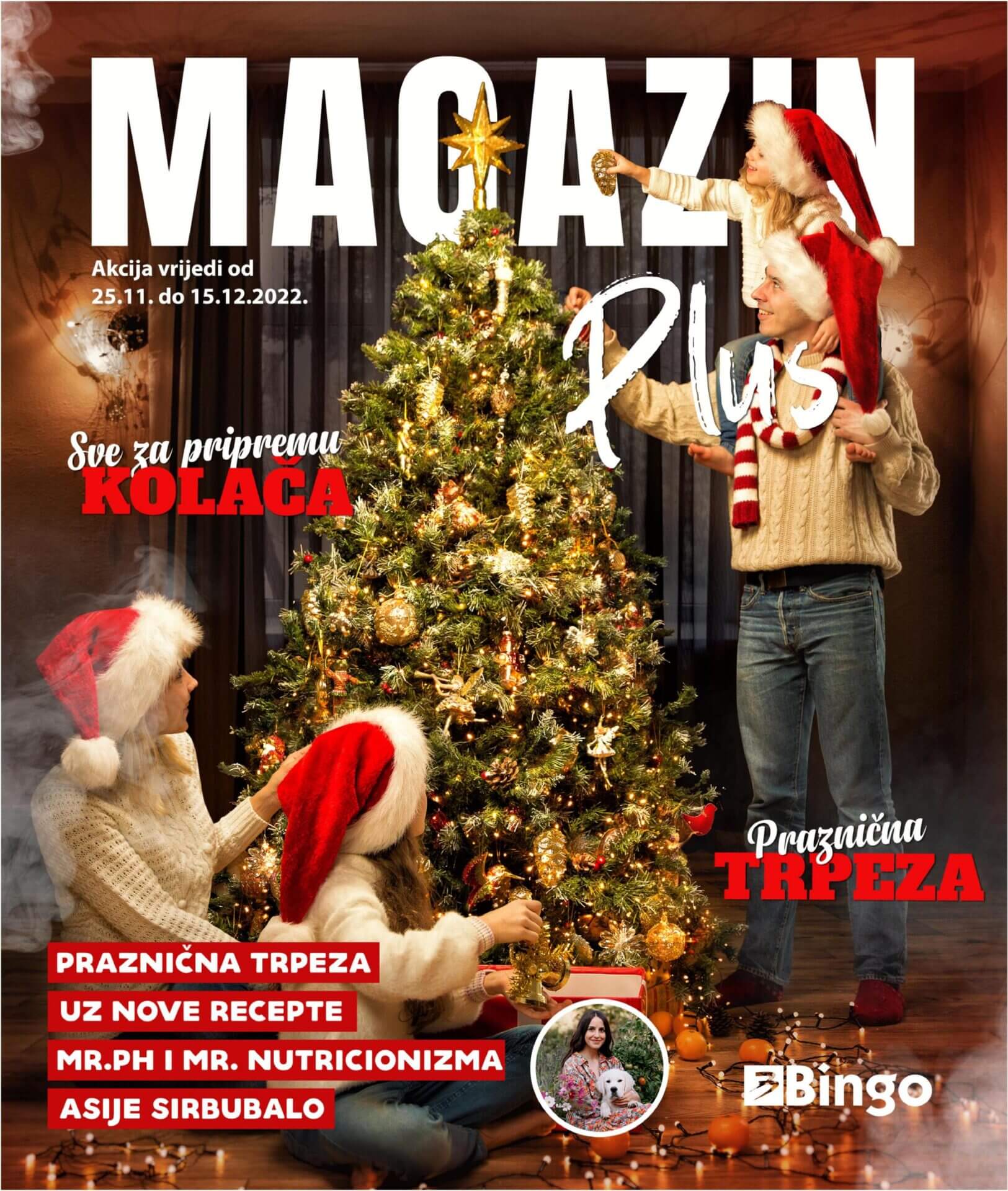 BINGO katalog Magazi plus NOVEMBAR 2022 snizenje od 25.11. do 15.12.2022. Page 01