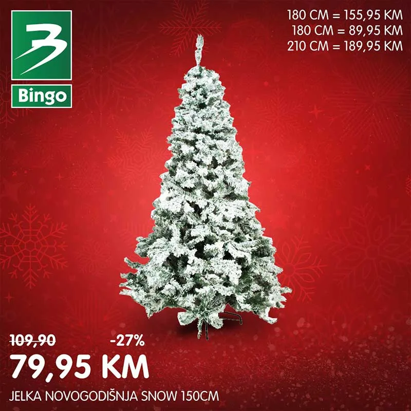 BINGO akcija NOVOGODISNJE jelke super snizenje 4 BINGO akcija NOVOGODISNJE jelke super snizenje 4