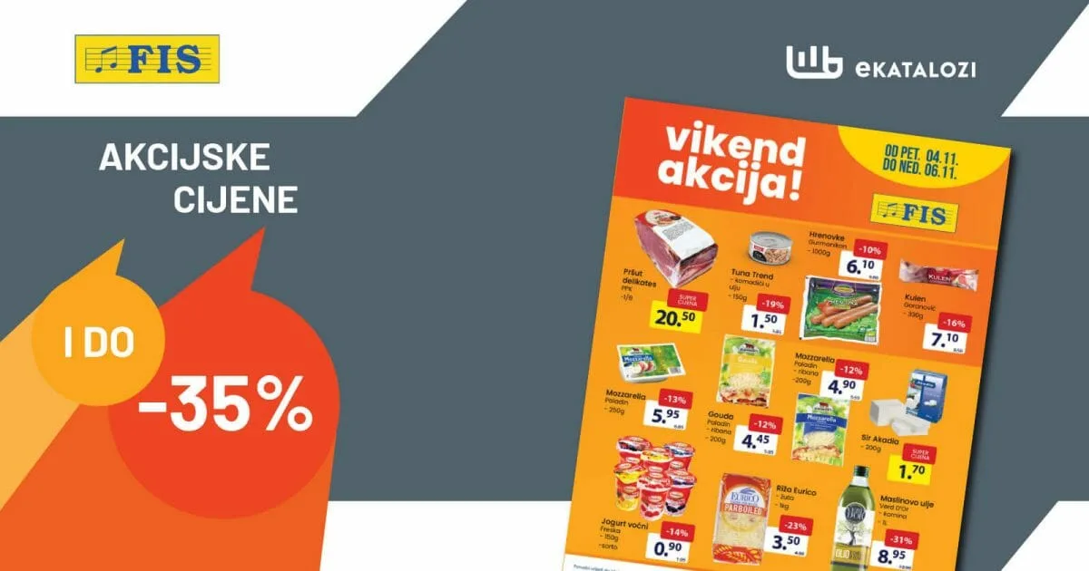 FIS vikend akcija NOVEMBAR 2022 novo snizenje odo 6.11.2022 1