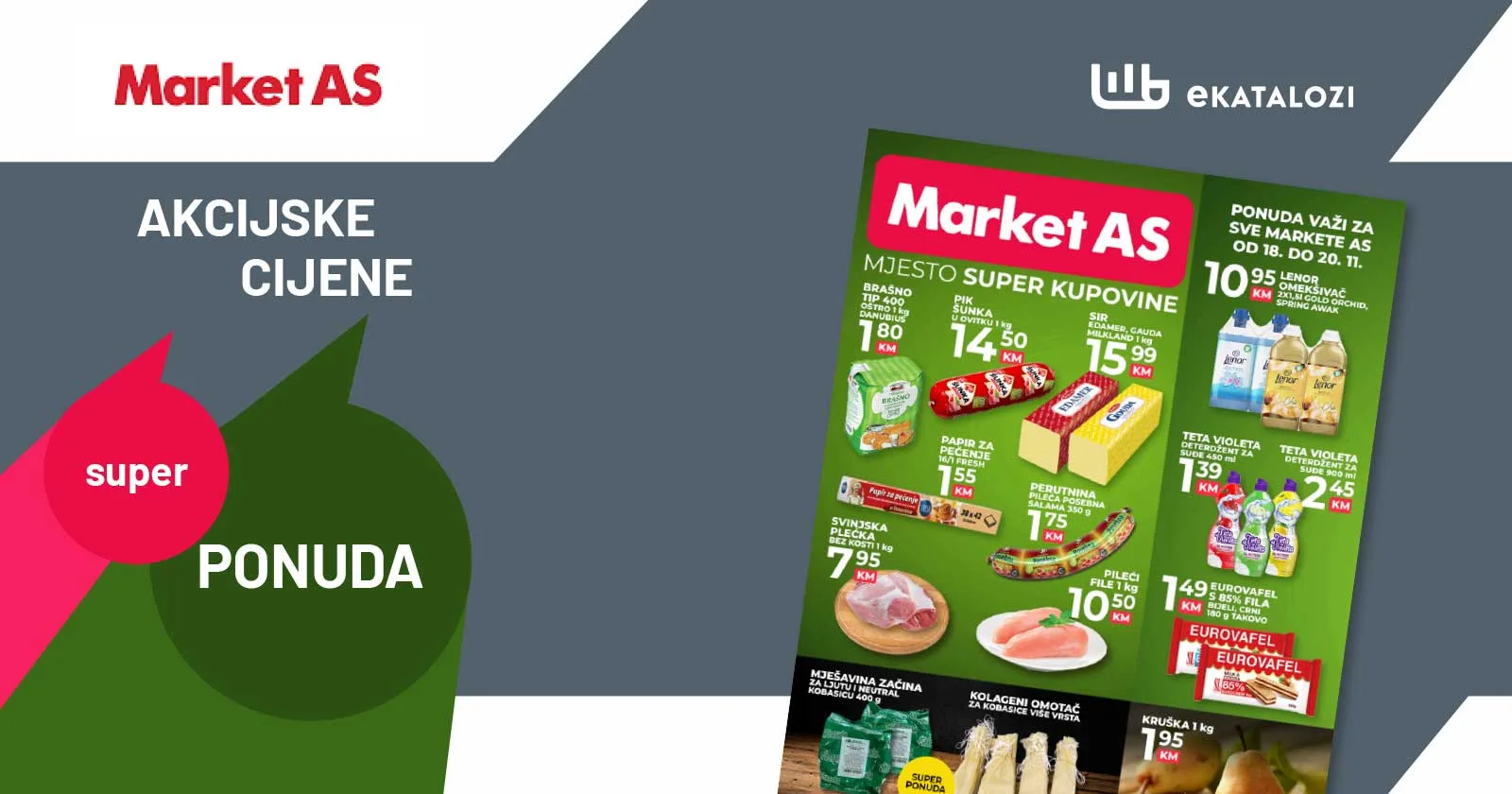 MARKET AS vikend akcija NOVEMBAR 2022 super ponuda od 18.11. do 20.11 1 MARKET AS vikend akcija NOVEMBAR 2022 super ponuda od 18.11. do 20.11 1