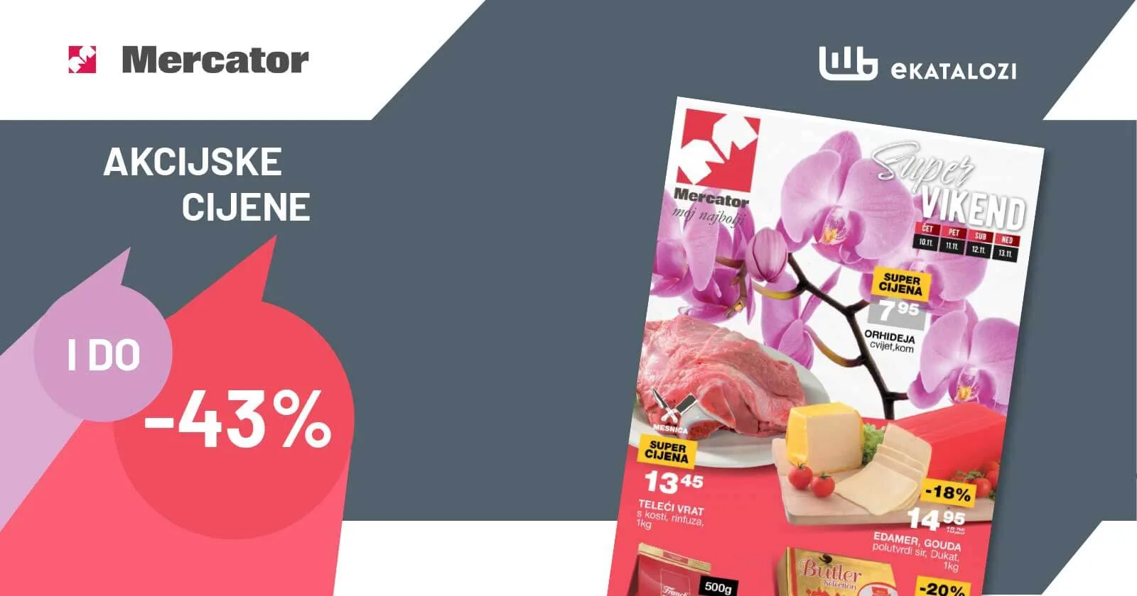 MERCATOR vikend akcija NOVEMBAR 2022 snizenje od 10.11. do 13.11.2022 1